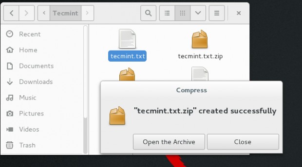 Encrypted Zip File Confirmation