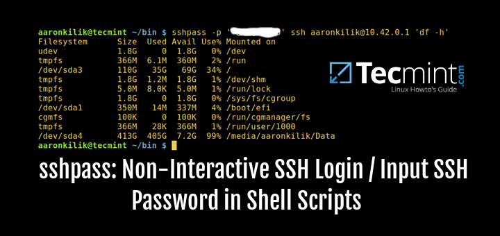SShPas - Non Interactive SSH Login / Input Password in Scripts